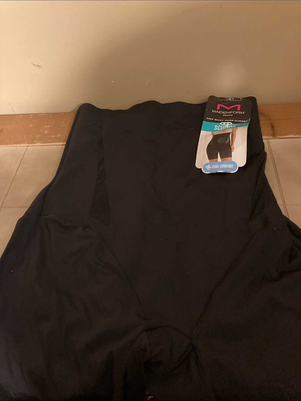 Maidenform Black High-Waist Shaping Shorts